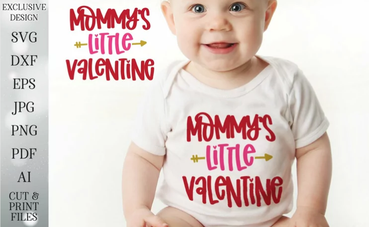 Mommy's little Valentine digital file