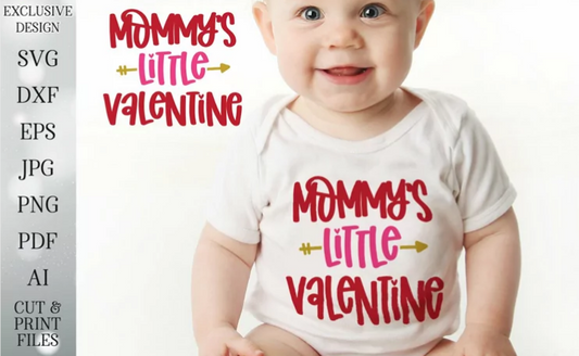 Mommy's little Valentine digital file